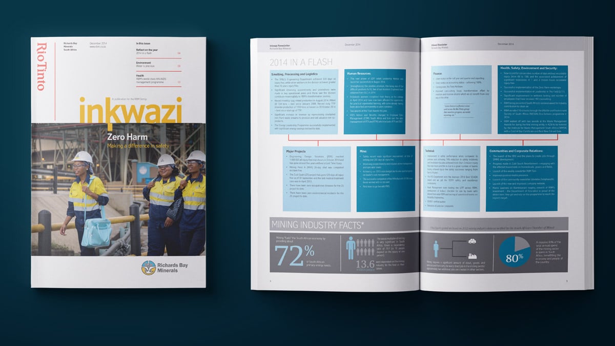 An example of an employee engagement newsletter designed and managed by CommsKit